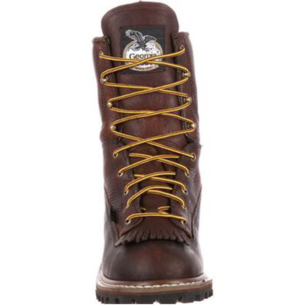 Georgia Boot Logger 8 Inch Waterproof Work Boots with Steel Toe from GME Supply